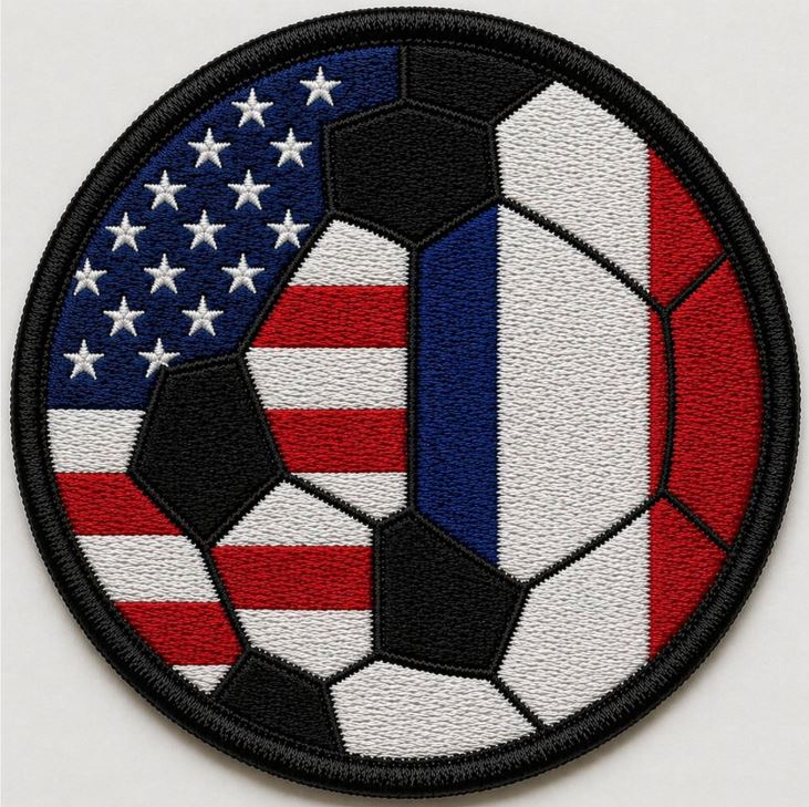 WHSL DUAL FLAG SOCCER/FUTBAL PATCH