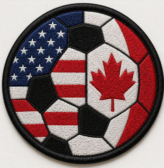 WHSL DUAL FLAG SOCCER/FUTBAL PATCH
